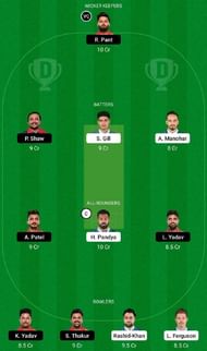 GT vs DC Dream11 Fantasy Tip #1